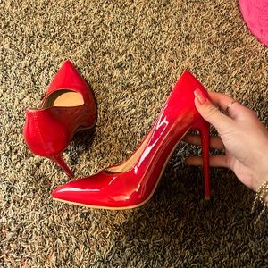 Red stilettos